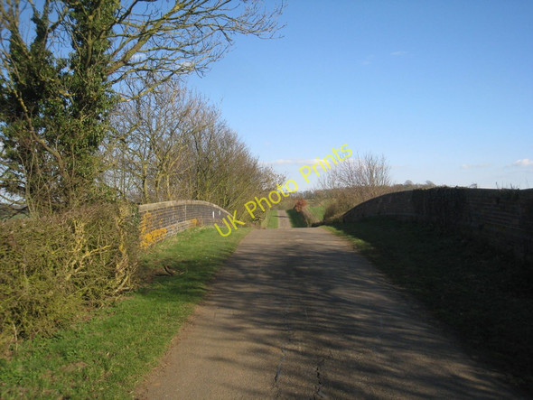 Photo 6"x4" Bridge over the Former Railway on Hooks Lane Welbourn c2011