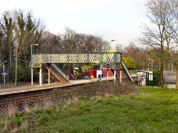 Photo 6"x4" Footbridge at Flixton Station Urmston c2011
