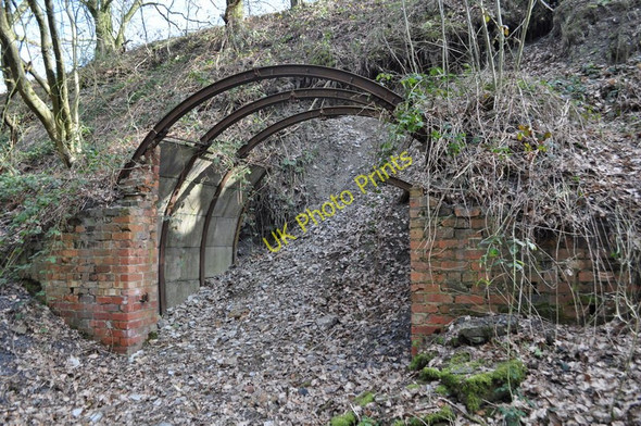 Photo 6"x4" Duckmanton Railway Cutting - Geological Vandalism Arkwright Town c2011
