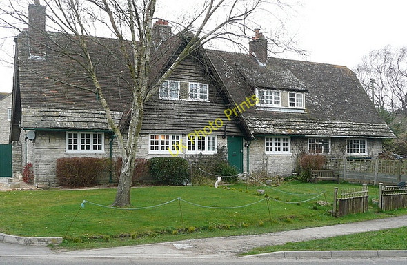 Photo 6"x4" House approaching Corfe Corfe Castle c2011