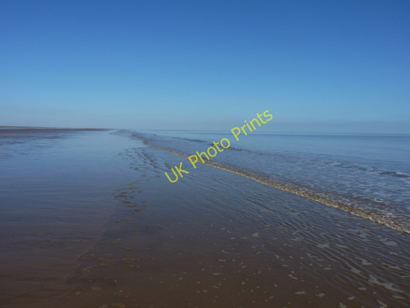 Photo 6"x4" Calm conditions on Mablethorpe beach Mablethorpe c2011