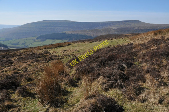 Photo 6"x4" View across the Vale of Grwyney Mynydd Du Forest c2011