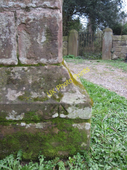 Photo 6"x4" Pivot bench mark on St Mary's tower Dodleston c2011