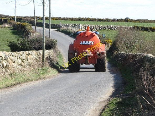 Photo 6"x4" Agricultural traffic on the Ballinran Road Ballymartin c2011