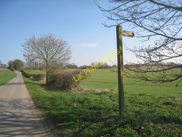Photo 6"x4" Footpath to Kirton and the road to Gainsthorpe Manton\/SE9302 c2011