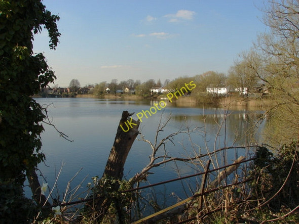 Photo 6"x4" Shepperton gravel pits Chertsey c2011