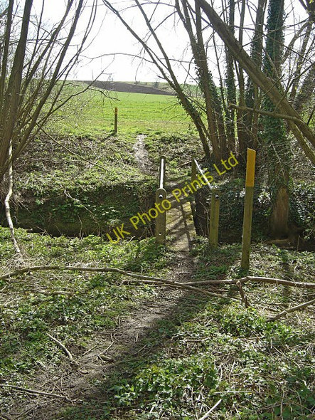 Photo 6"x4" Footbridge over King's Brook Hoton c2008