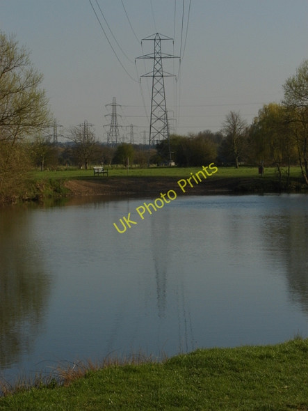 Photo 6"x4" Pylons by the Thames Chertsey c2011