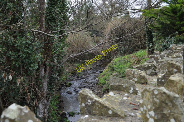 Photo 6"x4" Looking upstream from a bridge on Mill Road Fremington\/SS5132 c2011