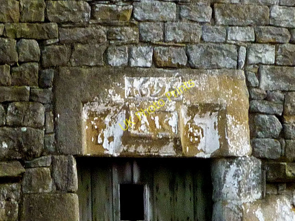 Photo 6"x4" Date stone, former house at Stauvin Wray c2011