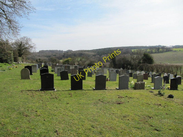 Photo 6"x4" Cemetery on the hill Cleeve\/SU6081 c2011