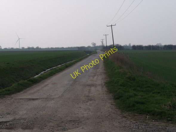 Photo 6"x4" Gatefield Lane (track) heading south Barmby on the Marsh c2011