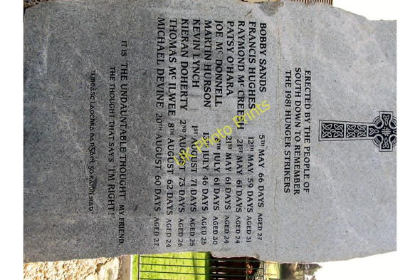 Photo 6"x4" Memorial Stone to the Republican Hunger Strikers of 1981 Kilcoo c2011