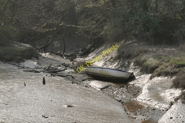 Photo 6"x4" A muddy inlet where a stream enters upstream from Fremington Pill Fremington\/SS5132 c2011
