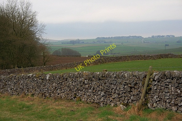 Photo 6"x4" Dry Stone Wall near Hard Rake Monyash c2011