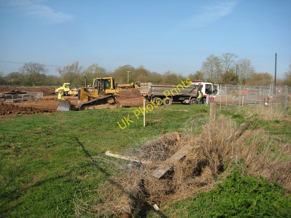 Photo 6"x4" Flood defence work Tunnel Hill\/SO8440 c2011