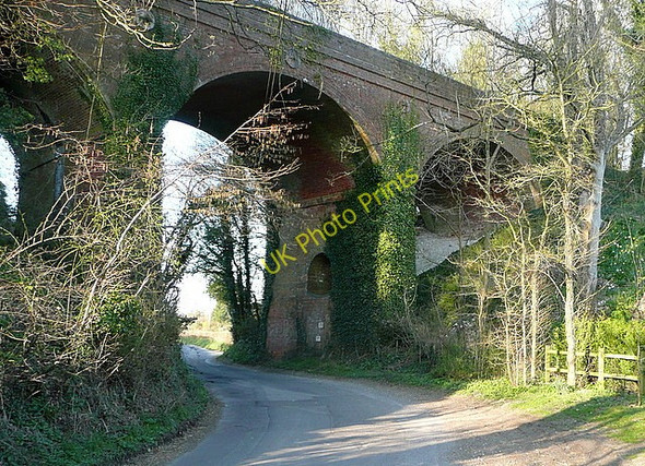 Photo 6"x4" Railway viaduct at Itchen Abbas Avington\/SU5332 c2011
