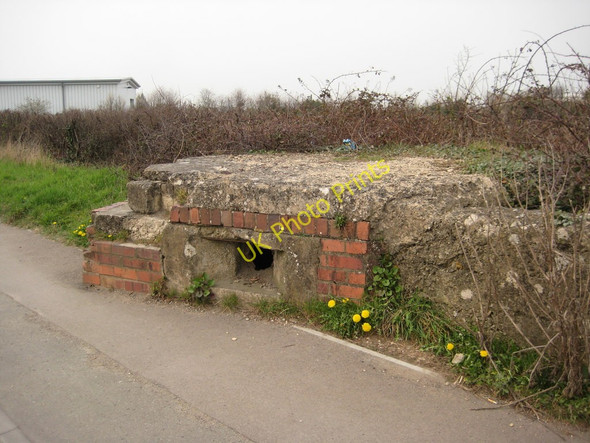Photo 6"x4" Pillbox overlooking Staverton Airport Golden Valley\/SO9022 c2011