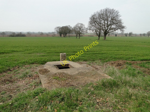 Photo 6"x4" Irrigation manhole on the edge of the field Brampton\/TG2224 c2011