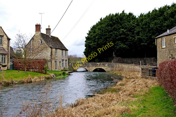 Photo 6"x4" Road bridge over River Coln, Fairford Fairford c2011