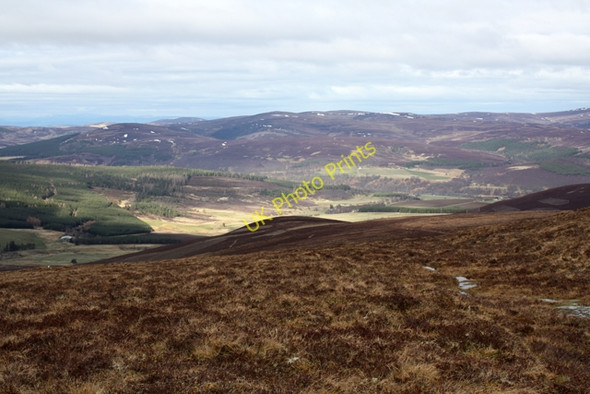 Photo 6"x4" View NW from the Cromdale Hills Hills of Cromdale c2011