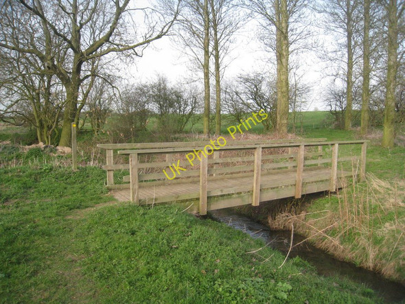 Photo 6"x4" Footbridge over North Beck Drain Keelby c2011