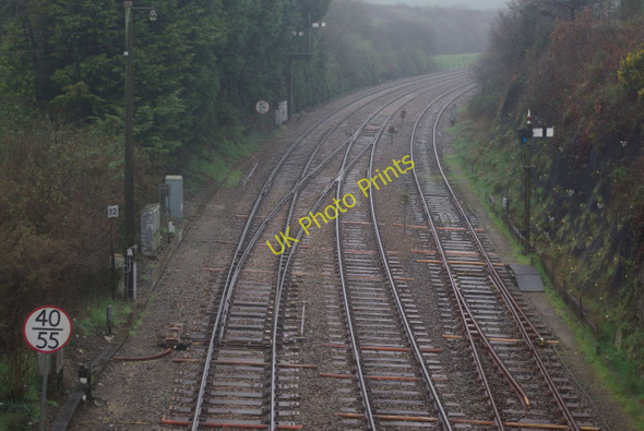 Photo 6"x4" Railway at Par Kilhallon c2011