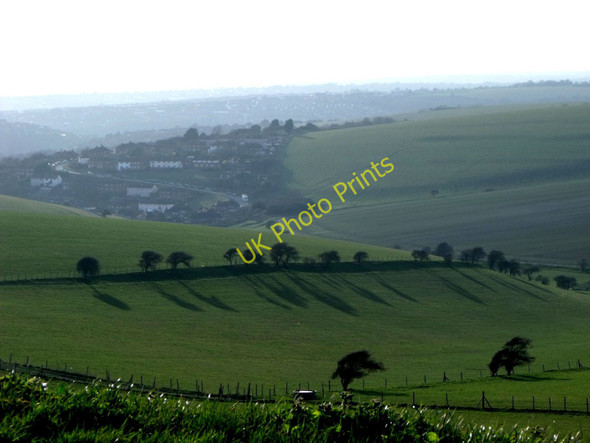 Photo 6"x4" Downland above Bevendean, Brighton Bevendean c2011