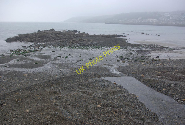 Photo 6"x4" Beach at Wherry Town Newlyn c2011