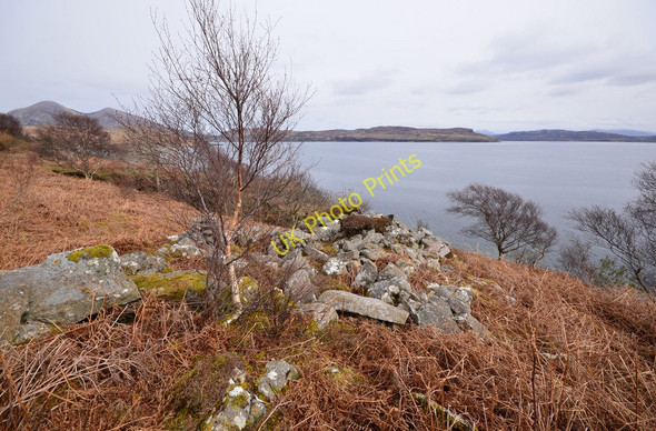 Photo 6"x4" Dun above Cadha nan Ingrean Kilmarie c2011