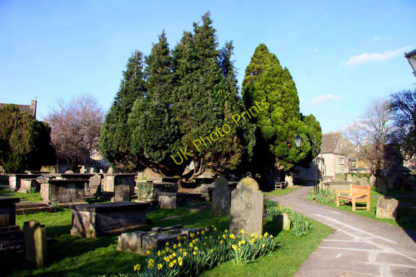 Photo 6"x4" The Parish Church of St Mary the Virgin and St Mary Magdalen churchyard Tetbury c2011