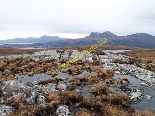 Photo 6"x4" Rockpool above Loch a Bhaid-choille Durnamuck c2008