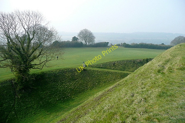 Photo 6"x4" Old Sarum, outer bailey Salisbury c2011