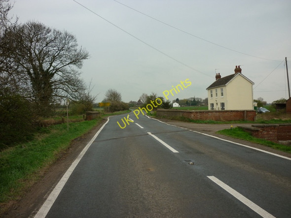 Photo 6"x4" The A161 near Sand House Farm Eastoft c2011