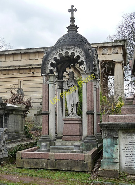 Photo 6"x4" TE Schilizzi's mausoleum, Greek Orthodox Cemetery, West Norwood Cemetery Streatham c2011