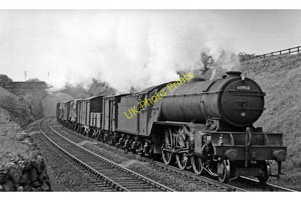 Photo 6"x4" Up freight at Croxdale, south of Durham Sunderland Bridge c1954