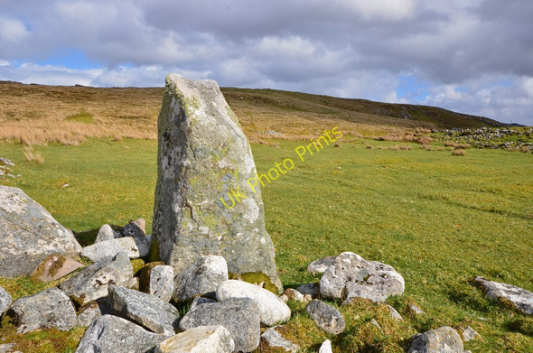Photo 6"x4" Upright stone on An Aird Gedintailor c2011