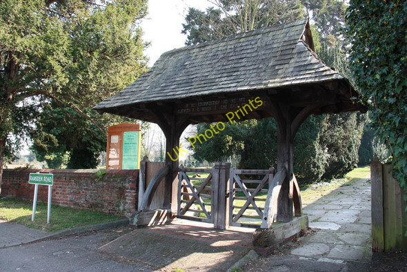 Photo 6"x4" All Saints, Bark Hart Road - Lych gate Orpington c2011