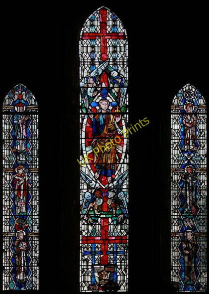 Photo 6"x4" All Saints, Bark Hart Road - Stained glass window Orpington c2011