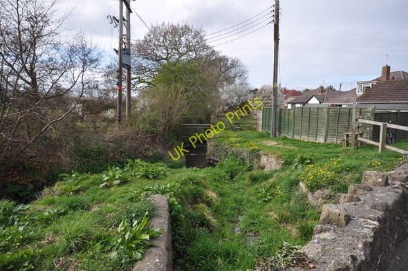 Photo 6"x4" The view downstream from the original bridge on Tews Lane Bickington\/SS5332 c2011