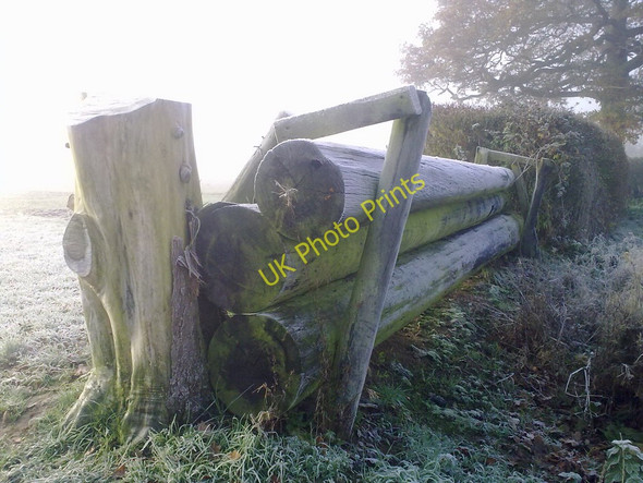 Photo 6"x4" Frosty Horse Jump Puxley c2010