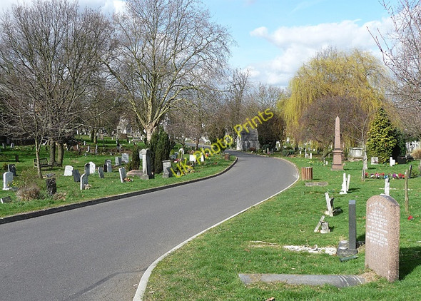 Photo 6"x4" Path, West Norwood Cemetery (2) Streatham c2011
