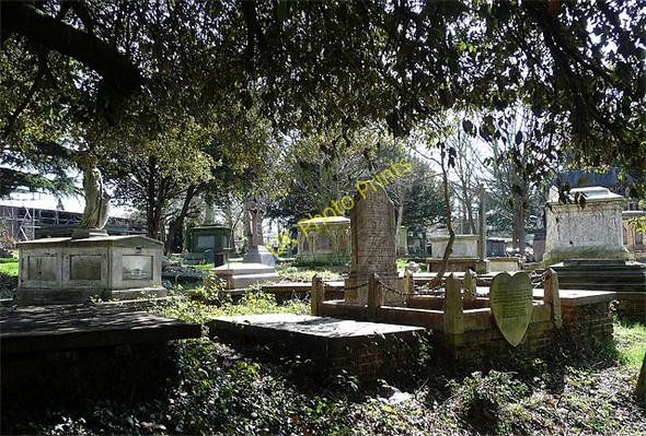 Photo 6"x4" Various monuments, West Norwood Cemetery (5) Streatham c2011