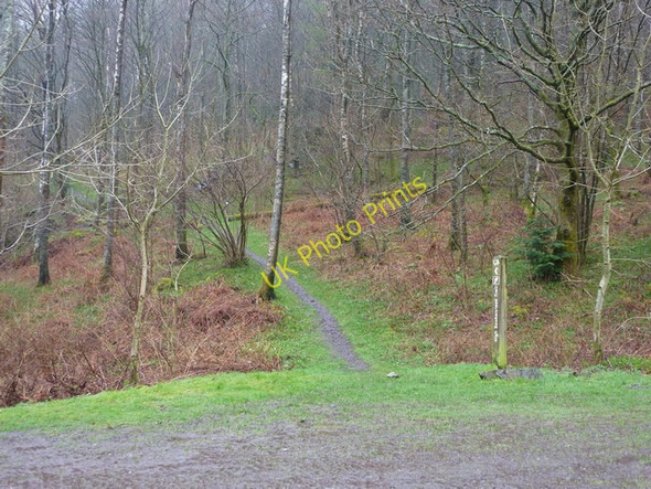Photo 6"x4" Footpath off Blind Lane Car Park Force Mills c2011
