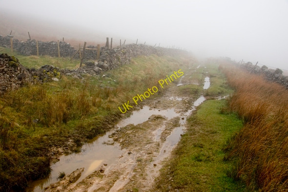 Photo 6"x4" Green Lane under Little Combe Hill Dent\/SD7086 c2011