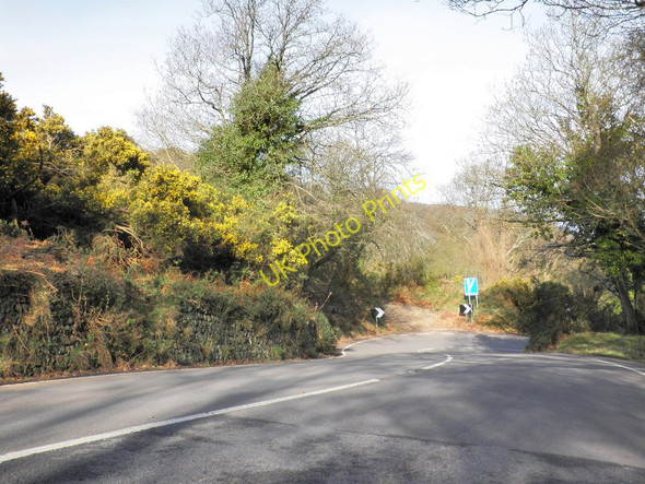 Photo 6"x4" Acute bend on Porlock hill Doverhay c2011