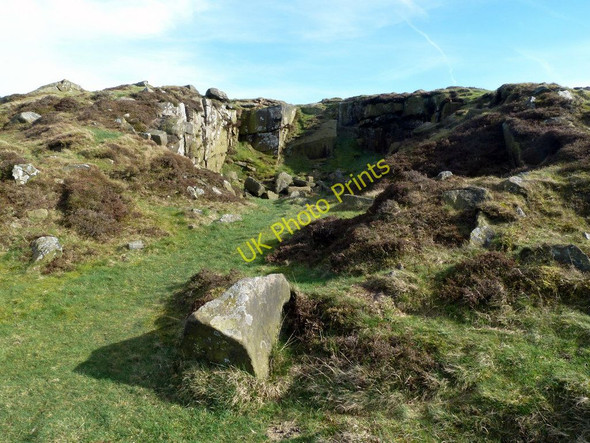 Photo 6"x4" Small quarry on Eyam Moor Highcliffe\/SK2177 c2011