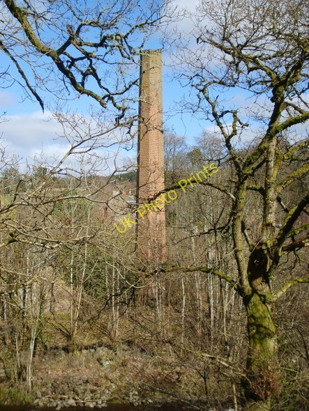 Photo 6"x4" Old mill chimney stack Blairgowrie c2011