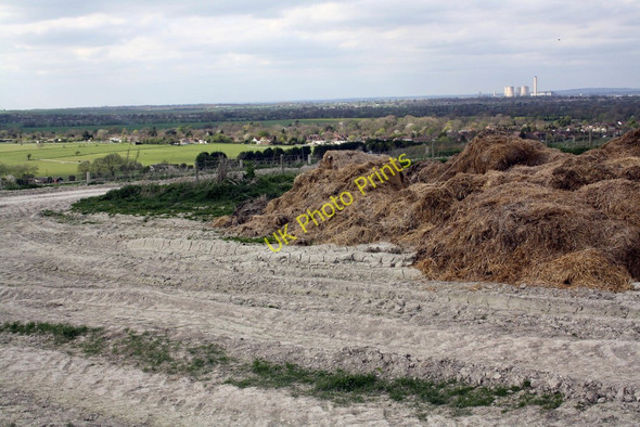 Photo 6"x4" Piles of pig manure in pig farming country Woodway c2011