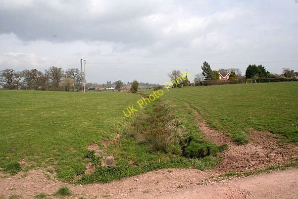 Photo 6"x4" Ditch through Pasture Duckswich c2008